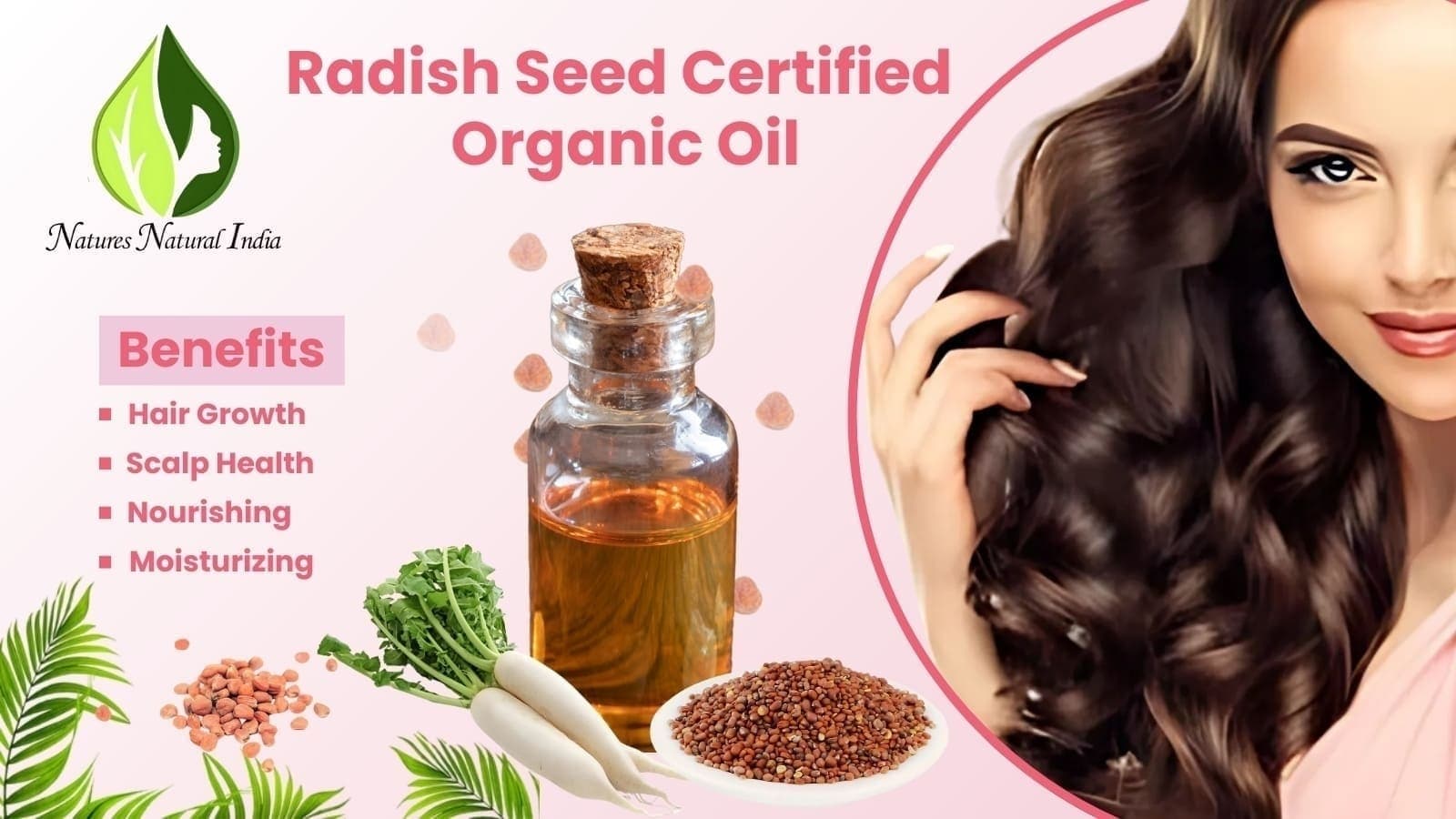 Top Benefits of Radish Seed Certified Organic Oil for Hair Growth