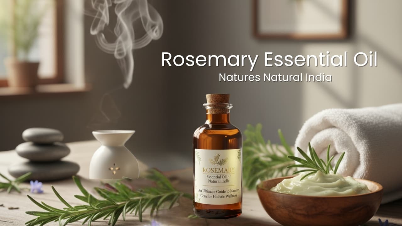 Rosemary Essential Oil of Natures Natural India - An Ultimate Guide to Nature's Gem for Holistic Wellness