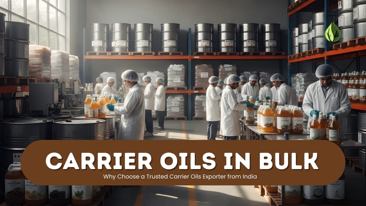 Carrier Oils in Bulk: Why Choose a Trusted Carrier Oils Exporter from India