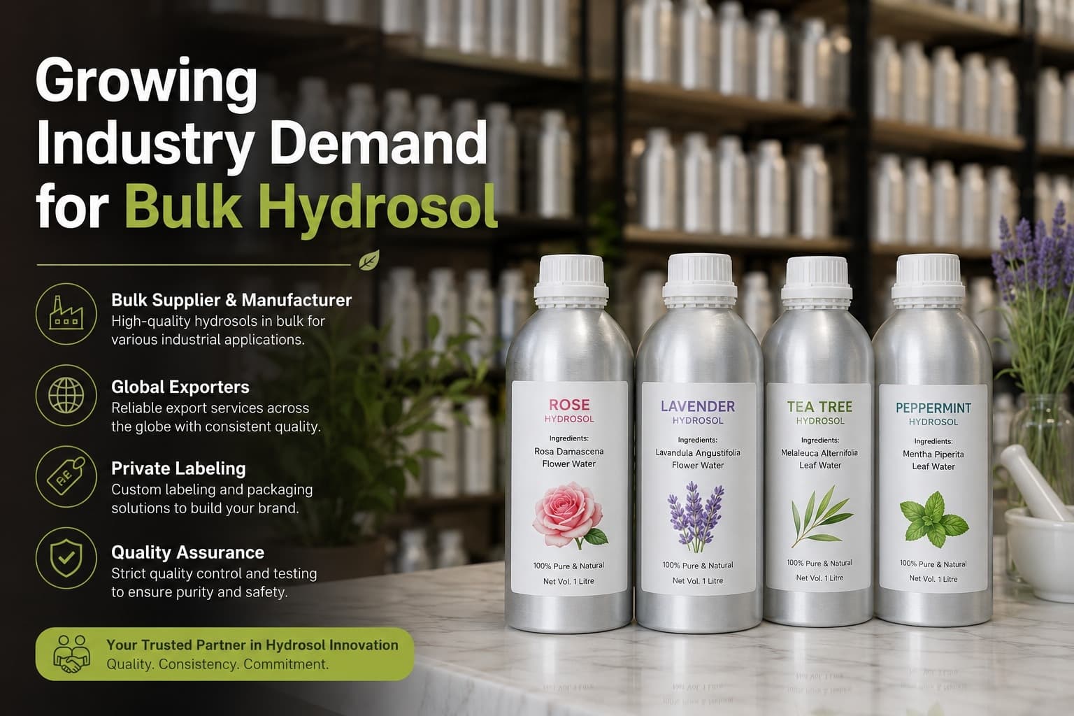 Growing Industry Demand for Bulk Hydrosol