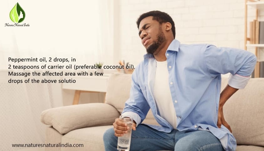 Massage the affected area with a few drops